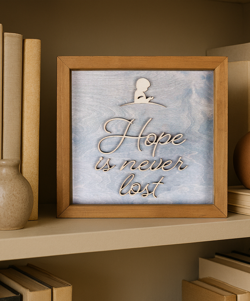 Primary image St. Jude Hope Holiday Wooden Box Sign